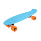 SKATE PENNY SLV DOLCE, PLACA PLASTIC PP 56X15 CM, ROTI PU 60X45MM, DURITATE 85A, RULMENTI ABEC 7 CHROME, SASIU ALUMINIU 8.3 CM, CAPACITATE 100 KG, CULOARE BLEU PORTOC