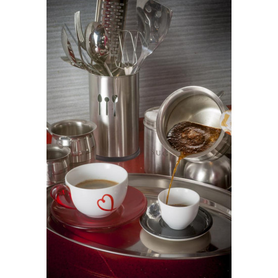 SUPORT USTENSILE INOX, D:10 X 18 CM,VANORA HOME SUPORT USTENSILE INOX, D:10 X 18 CM,VANORA HOME