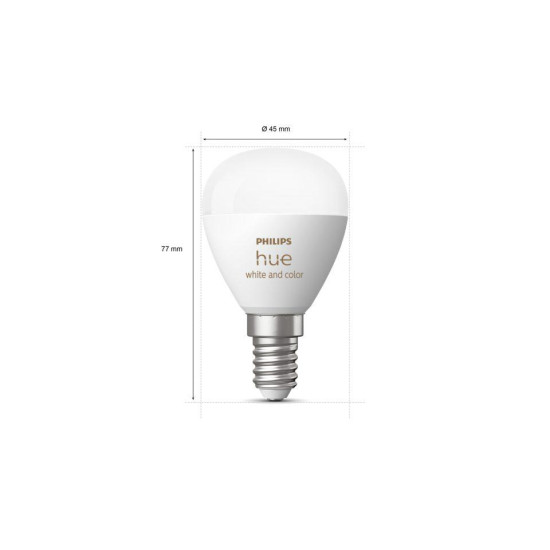 PHILIPS HUEWCA 5.1W LUSTER E14 1P EU PHILIPS HUEWCA 5.1W LUSTER E14 1P EU