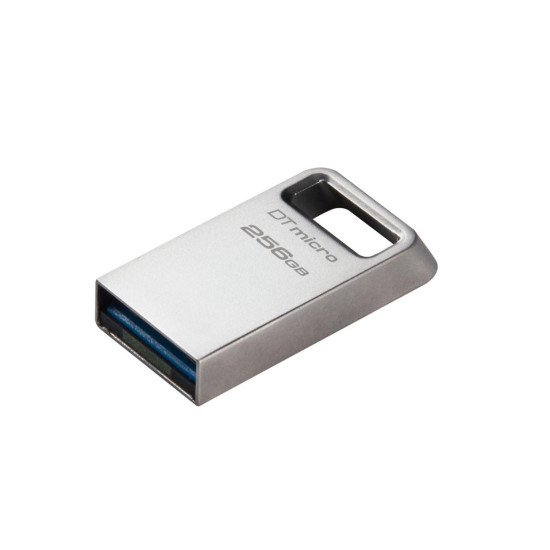 USB Flash Drive Kingston 256GB Data Traveler Micro, USB 3.2 Gen1, Metalic