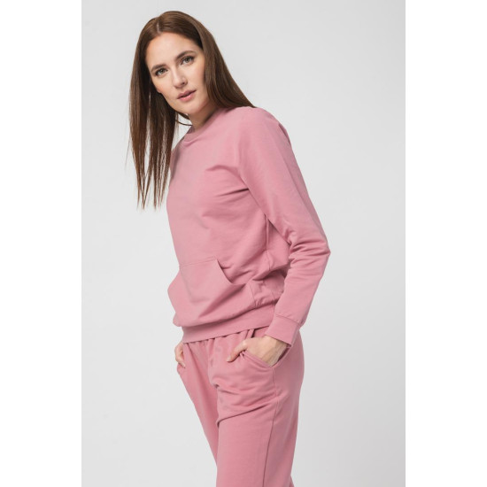 BLUZA COTON CASUAL FEMEI PINK-XS BLUZA COTON CASUAL FEMEI PINK-XS