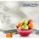 SET 4 BOLURI PLASTIC, 16/20/24/28 CM, ROSU, ART OF DINNING BY HEINNER