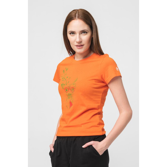 TRICOU CERB FAMILIE FEMEI ORANGE-M TRICOU CERB FAMILIE FEMEI ORANGE-M