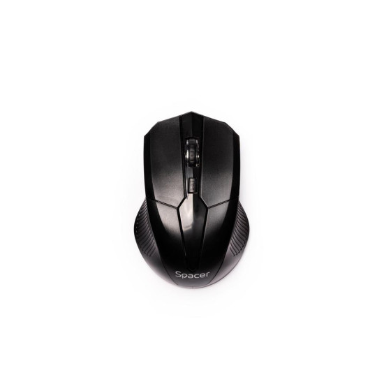 MOUSE Spacer, PC sau NB, fara fir, USB 2.4 GHz, optic, 1600 dpi, butoane/scroll 3/1, negru, SPMO-W02