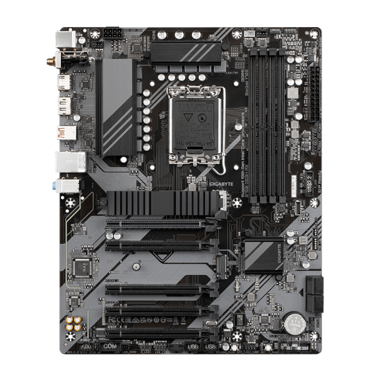 Placa de baza GIGABYTE B760 DS3H AX LGA1700, 4x DDR5 7600MHz, 1x HDMI, 1x DisplayPort, 5x PCIe x16, 2x M.2, 4x SATA 6Gbps, LAN 1Gbps, WIFI 6E, ATX