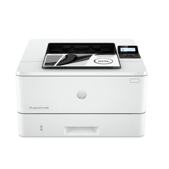 Imprimanta Laser Mono HP LaserJet PRO 4002DNE; A4, duplex, viteza printare 40ppm Rezolutie printare:1200x1200dpi, memorie 256MB, max 1.5GB, procesor 1.2 GHz, fpo 6.1 sec, limbaje HP PCL 6, HP PCL 6, HP PCL 5e, HP postscript level 3 emulation, PDF, URF, PW