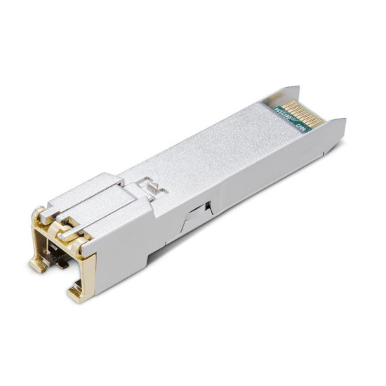 Modul SFP TP-Link, 1000BASE-T RJ45 TL-SM331T, Standarde si protocoale: IEEE 802.3-2002, Lungime max cablu: 100m, Data Rate: 1.25 Gbps, Interfata: 1× 1000 Mbps RJ45.