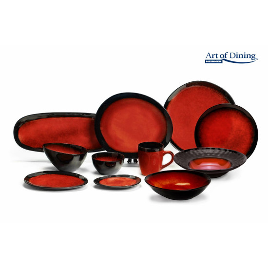 FARFURIE OVALA CERAMICA 28 CM, VULCANO