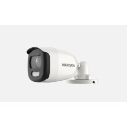 Camera supraveghere Hikvision Turbo HD DS-2CE10HFT-F28(2.8mm); 5MP, ColorVu - imagini color pe timp de noapte, senzor: 5 MP CMOS, rezolutie: 2560 (H) × 1944 (V) 5MP@20fps, iluminare: 0.0005 Lux @ (F1.0, AGC ON), 0 Lux cu lumina alba, lentila fixa: 2.8mm, 