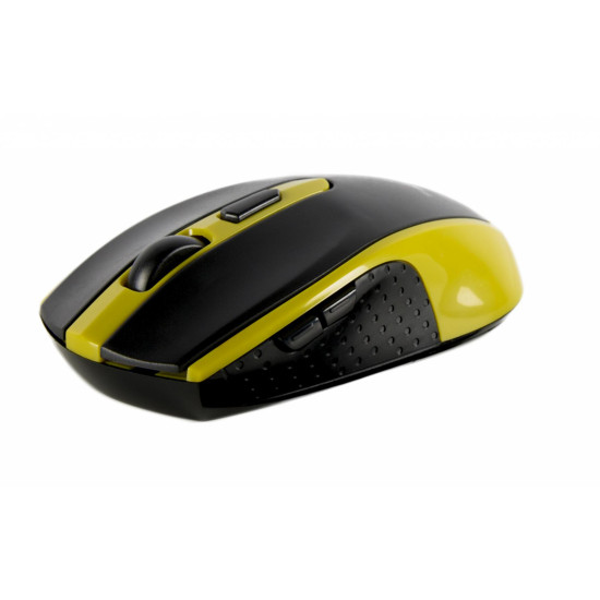 Mouse Serioux, Pastel 600, fara fir, USB, senzor optic, distanta de operare; 10m, precizie: 1000/1600DPI ajustabila, 6 butoane, 2x baterie AAA, sisteme de operare: Windows / Mac OS / Linux, verde