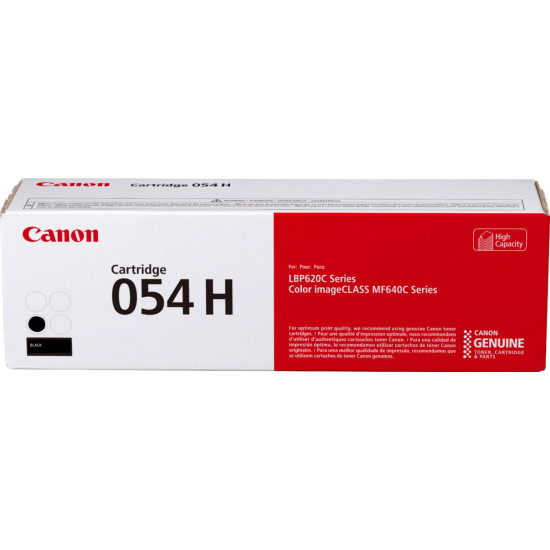 Toner Canon CRG054H black, High yeld, capacitate 3.1k pagini, pentru LBP62x, MF64x. Toner Canon CRG054H black, High yeld, capacitate 3.1k pagini, pentru LBP62x, MF64x.