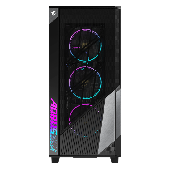 Carcasa Aorus C500 Glass Mid Tower, fara sursa, Mini ITX / Micro ATX / ATX / E-ATX, 2x 3.5