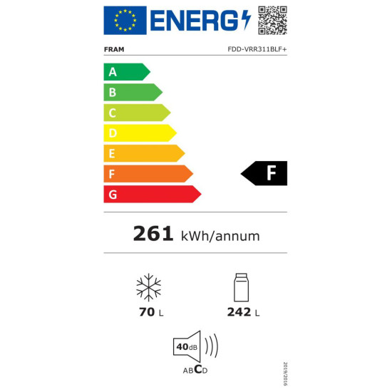 FRIGIDER CU DOUA USI FRAM FDD-VRR311BLF+