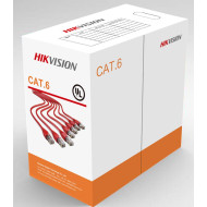 Cablu UTP CAT.6, 305 metri, DS-1LN6-UE-W; Diametru fir: 0.53mm, OFC, CM, CPR, culoare alb;