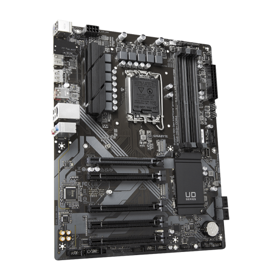 Placa de baza GIGABYTE B760 DS3H LGA1700, 4x DDR5 7600MHz, 1x HDMI, 1x DisplayPort, 5x PCIe x16, 2x M.2, 4x SATA 6Gbps, LAN 1Gbps, ATX