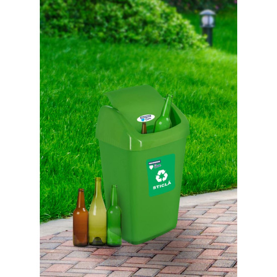 ﻿COS GUNOI CAPAC BATANT, RECICLARE ECO 35 L, VERDE, HEINNER CARE