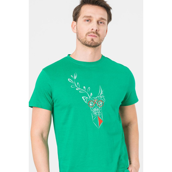 TRICOU  CERB FAMILIE BARBATI   K GREEN-XXL