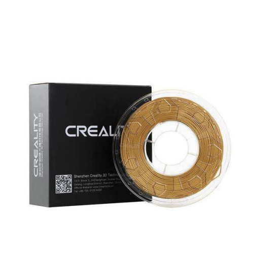 CREALITY PLA 3D Printer Filament, silk golden, Printing temperature: 190-220, Filament diameter: 1.75mm, Tensile strength: 60MPa, Size of filament wheel: Diameter 200mm, height 66mm, hole diameter 56mm. Utilizare: pana la 6 luni de la deschiderea ambalaju