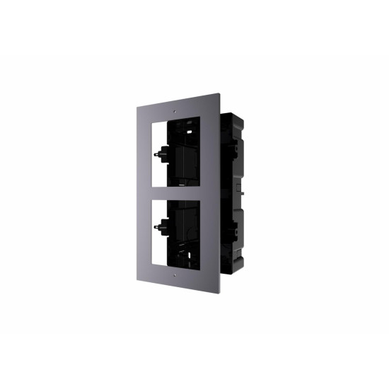 Panou frontal pentru 2 module de videointerfon modular Hikvision DS-KD- ACF2; permite conectarea a 2 module de interfon modular; montare incastrata; material aluminiu; doza de plastic inclusa; dimensiuni:236mm x 124mm × 4mm; Panou frontal pentru 2 module de videointerfon modular Hikvision DS-KD- ACF2; permite conectarea a 2 module de interfon modular; montare incastrata; material aluminiu; doza de plastic inclusa; dimensiuni:236mm x 124mm × 4mm;