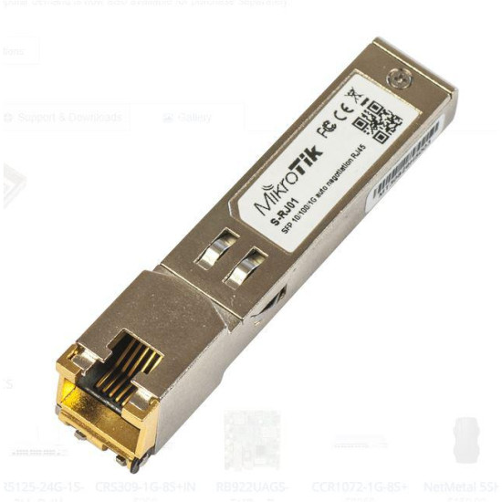 MIKROTIK S-RJ01 COPPER RJ45 SFP MODULE