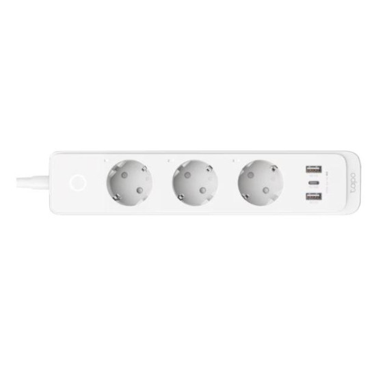 TP-Link  SMART WI-FI SOCKET TAPO P300, Protocol: IEEE 802.11b/g/n, Bluetooth 4.2, 2.4 GHz, Cerințe de sistem, Android 5 sau mai recent, iOS 10 sau mai recent, Dimensiuni: 268*55*40mm, cablu de 1.5m, voltaj maxim: 2300W, 10A, 3 prize, 2 x USB.