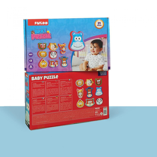 PUZZLE BABY DIN SPUMA, 21 PIESE