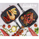 TIGAIE DUBLA DREPTUNGHIULARA TIP GRILL,ALUMINIU,32x24x7.5 CM,DARK LINE INDUCTIE, COOKING BY HEINNER TIGAIE DUBLA DREPTUNGHIULARA TIP GRILL,ALUMINIU,32x24x7.5 CM,DARK LINE INDUCTIE, COOKING BY HEINNER
