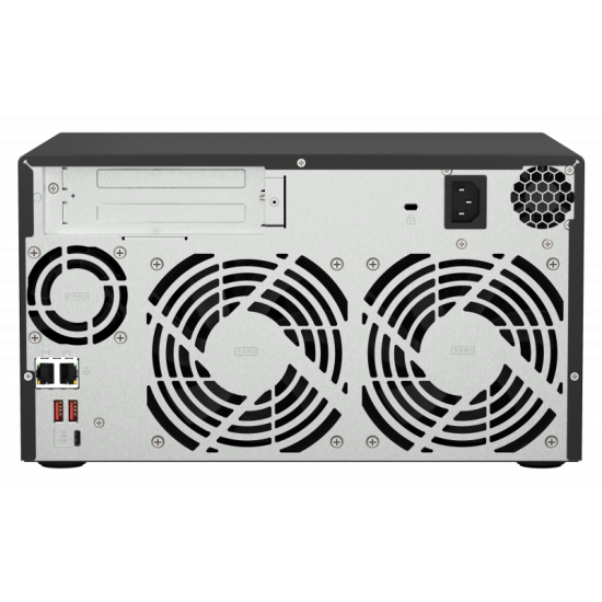 NAS QNAP 873A 8-Bay, CPU AMD Ryzen V1000 series V1500B 4C/8T 2.2GHz, RAM 8GB (1x 8GB) DDR4 (2 x SODIMM slots, max. 64GB, suport optional ECC RAM), 8x 2.5/3.5 SATA 6Gbps, 2x M.2 2280 NVMe PCIe Gen3 x1 HDD (neincluse), LAN: 2 x 2.5GbE (optional port 10GbE p NAS QNAP 873A 8-Bay, CPU AMD Ryzen V1000 series V1500B 4C/8T 2.2GHz, RAM 8GB (1x 8GB) DDR4 (2 x SODIMM slots, max. 64GB, suport optional ECC RAM), 8x 2.5/3.5 SATA 6Gbps, 2x M.2 2280 NVMe PCIe Gen3 x1 HDD (neincluse), LAN: 2 x 2.5GbE (optional port 10GbE p