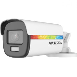 Camera supraveghere Hikvision Turbo HD ColorVu Bullet DS-2CE12DF8T-FSLN (2.8mm), 2MP, ColorVu, imagini color 24/7 (F1.0 aperture), microfon audio incorporat - audio over coaxial cable, rezolutie: 1920 × 1080@ 25fps, iluminare: 0.0003 Lux @ (F1.0, AGC ON),