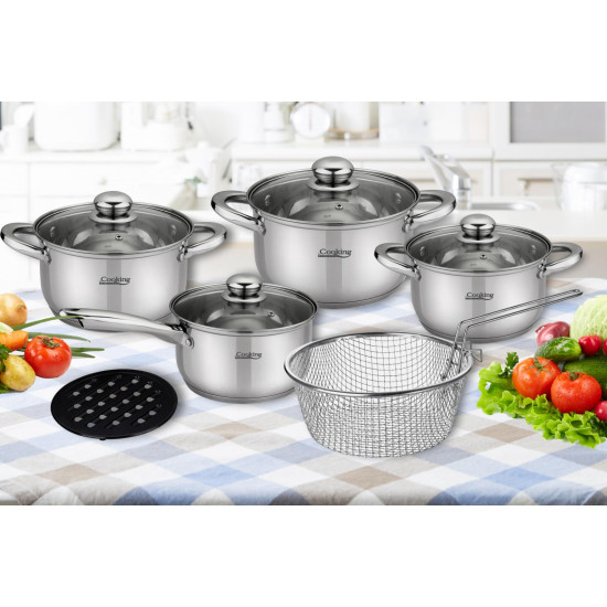 MADELINE, SET GATIT INOX 10 PIESE MADELINE, SET GATIT INOX 10 PIESE