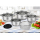 MADELINE, SET GATIT INOX 10 PIESE MADELINE, SET GATIT INOX 10 PIESE