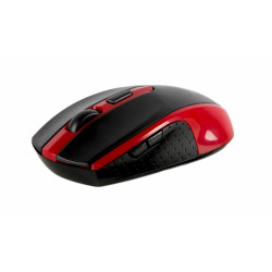 Mouse Serioux, Pastel 600, fara fir, USB, senzor optic, distanta de operare; 10m, precizie: 1000/1600DPI ajustabila, 6 butoane, 2x baterie AAA, sisteme de operare: Windows / Mac OS / Linux, rosu