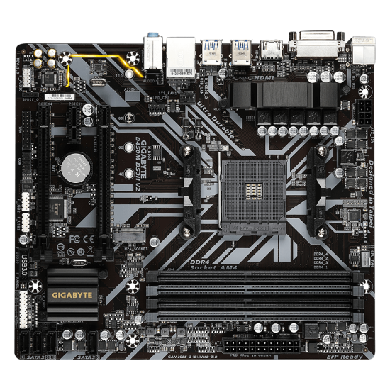 Placa de baza Gigabyte B450M DS3H V2, Socket AM4