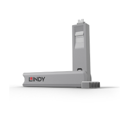 Lindy USB Type C Port Blocker Key, pachet de 4, alb