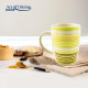 set 3 x CANA CERAMICA 285 ML, SARA D7.6*H9.9cm, VERDE