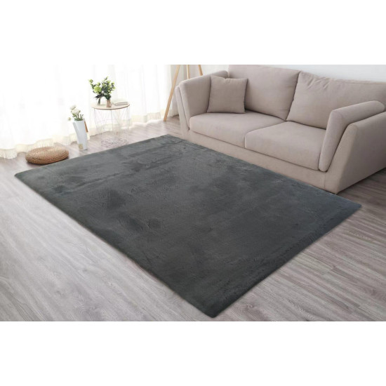 Covor Heinner Shaggy soft blanita Antracit 70x140 cm