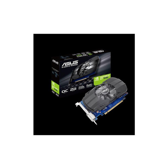 Placa video ASUS GeForce GT1030 O2G, 2GB GDDR5, 64-bit