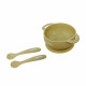 Set bol & lingurita silicon,olive,U-Grow Set bol & lingurita silicon,olive,U-Grow