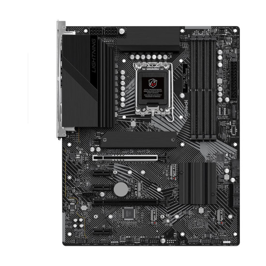 Placa de baza Asrock Z790 PG LIGHTNING LGA 1700  Supports 13th Gen & 12th Gen Intel® Core™ Processors 14+1+1 Phase Power Design, Dr.MOS for VCore+GT 4 x DDR5 DIMMs, supports up to 6800+(OC) 1 PCIe 5.0 x16, 1 PCIe 4.0 x16, 3 PCIe 3.0 x1, 1 M.2 Key-E for Wi