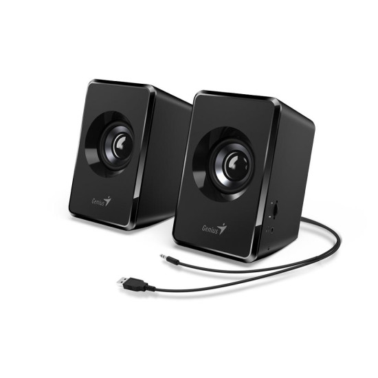 BOXE GENIUS 2.0, RMS: 3W (2 x 1.5W), USB power, black, „SP-U125 BOXE GENIUS 2.0, RMS: 3W (2 x 1.5W), USB power, black, „SP-U125