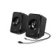 BOXE GENIUS 2.0, RMS: 3W (2 x 1.5W), USB power, black, „SP-U125 BOXE GENIUS 2.0, RMS: 3W (2 x 1.5W), USB power, black, „SP-U125