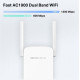 Mercusys AC1900 Wi-Fi Range Extender ME50G; Dual-Band, Standarde Wireless: IEEE 802.11a/n/ac 5 GHz, IEEE 802.11b/g/n 2.4 GHz, Viteza wireless:  600 Mbps at 2.4GHz, 1300 Mbps at 5GHz, Interfata: 1 x Gigabit Ethernet Port, 4 x Andene externe, Consum: 12W, D