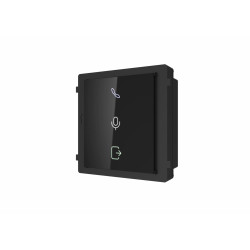 Modul indicator de stare videointerfon modular Hikvision DS-KD-IN;indica starea videointerfonului: apelare, deschidere usa; comunicareaudio bidirectionala; Dimensiuni: 98.5 mm × 100 mm × 33.7 mm; protectie:IP65; Temperatura de functionare: -40°C to +60°C;