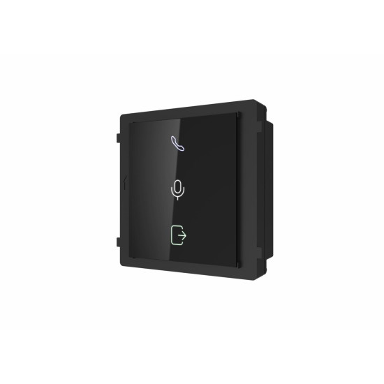 Modul indicator de stare videointerfon modular Hikvision DS-KD-IN;indica starea videointerfonului: apelare, deschidere usa; comunicareaudio bidirectionala; Dimensiuni: 98.5 mm × 100 mm × 33.7 mm; protectie:IP65; Temperatura de functionare: -40°C to +60°C;