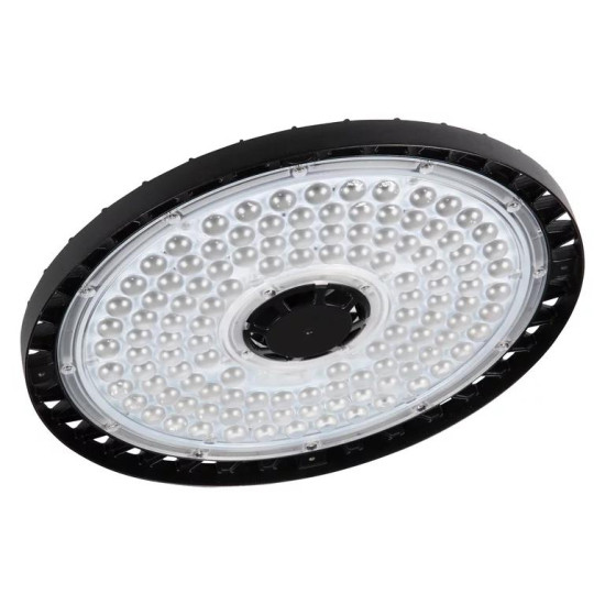 Corp LED industrial Ledvance HIGH BAY DALY GEN 3, 210W, 100-277V, 30000 lm, lumina neutra (4000K), IP65, Ø32.1cm, aluminiu/policarbonat, Negru