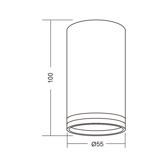 Spot Vivalux ROUND KING, GU10, max. 35W, IP20, Ø55x100mm, Alb, bec neinclus