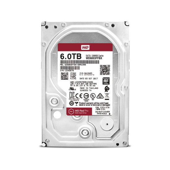 HDD WD RED PRO, 6TB, 7200RPM, SATA III