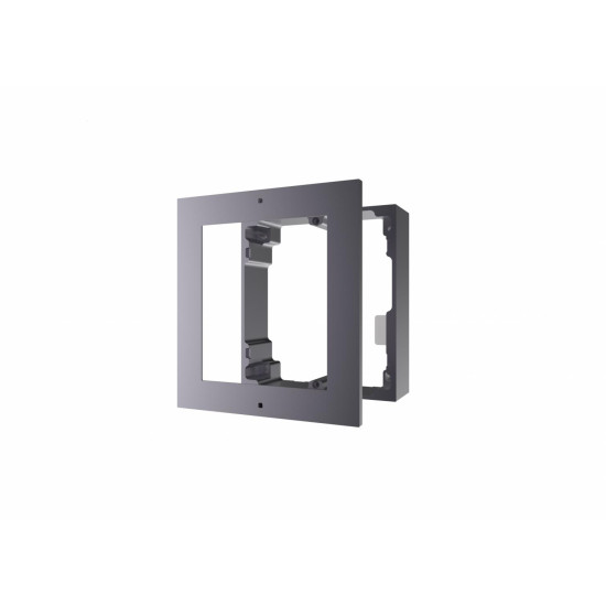 Panou frontal pentru un modul videointerfon modular Hikvision DS-KD-ACW1; montare aplicata; material aluminiu; dimensiuni: 117mm x 1 07mm ×4mm; Panou frontal pentru un modul videointerfon modular Hikvision DS-KD-ACW1; montare aplicata; material aluminiu; dimensiuni: 117mm x 1 07mm ×4mm;
