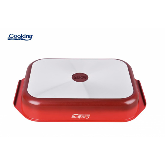 TAVA INALTA ALUMINIU 39.5x26CM, RED LINE TAVA INALTA ALUMINIU 39.5x26CM, RED LINE