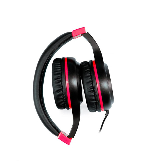 Casti cu micr. Spacer Pearl Red, cu fir, multimedia, 2x Jack 3.5mm, microfon pe fir, driver 40mm, 20Hz - 20000Hz, pliabile, 1.8m, negru si rosu Casti cu micr. Spacer Pearl Red, cu fir, multimedia, 2x Jack 3.5mm, microfon pe fir, driver 40mm, 20Hz - 20000Hz, pliabile, 1.8m, negru si rosu